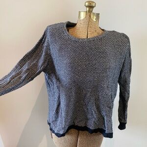 Madewell Black and White Knit Sweater